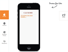 Tablet Screenshot of cluxury.com